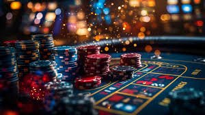 Dealer membagikan kartu di meja Live Baccarat